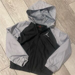 Jordan kids black and grey windbreaker